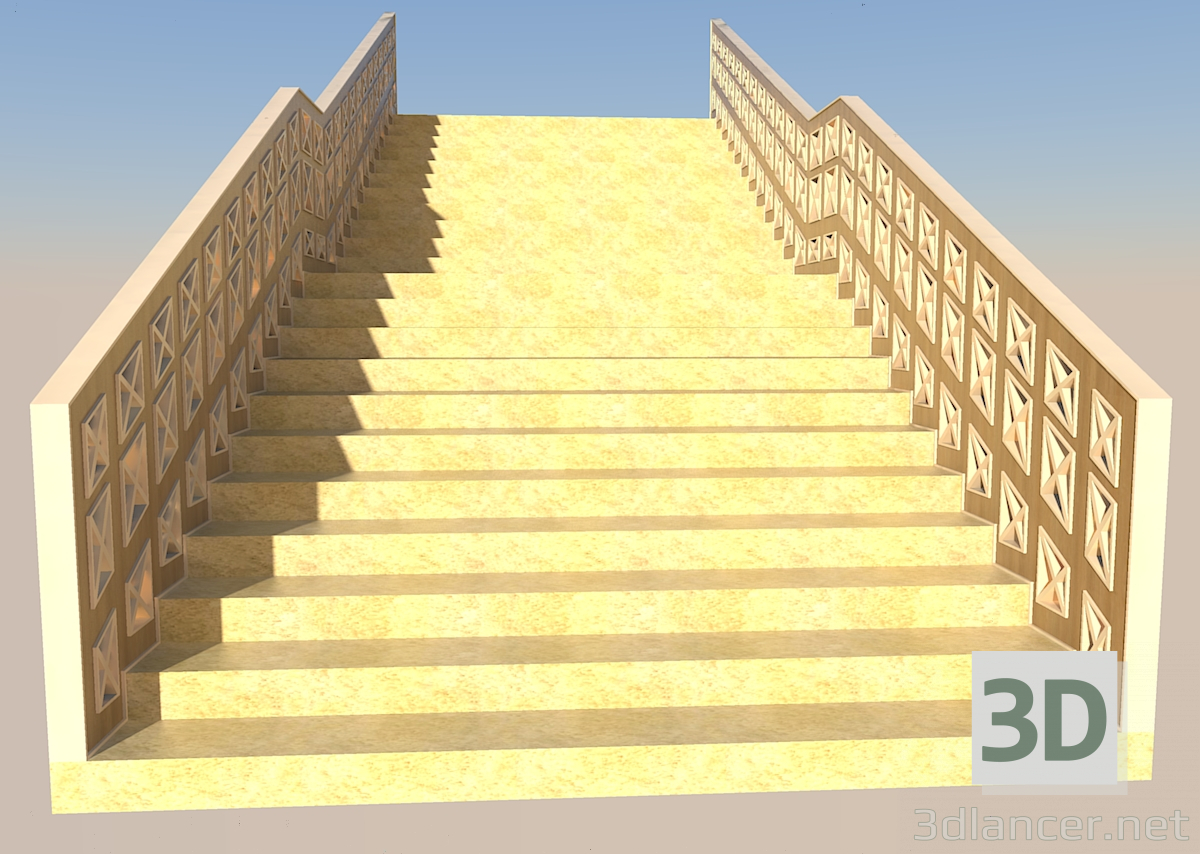 3D Modell Treppen - Vorschau