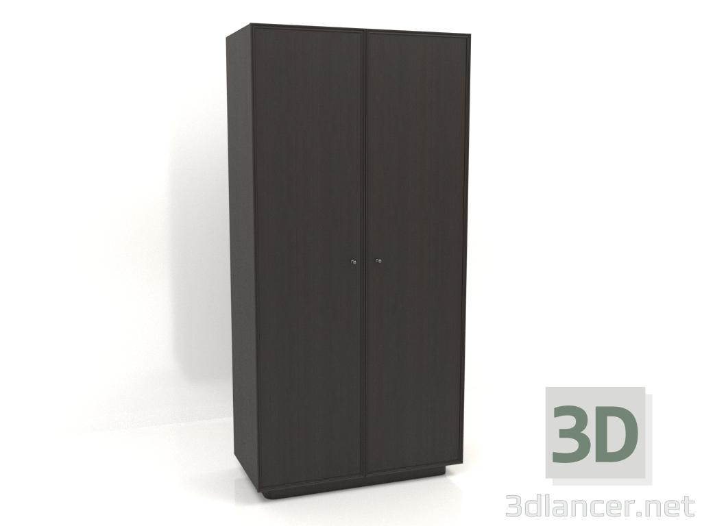 Modelo 3d Roupeiro W 04 (1005х501х2066, madeira castanho escuro) - preview