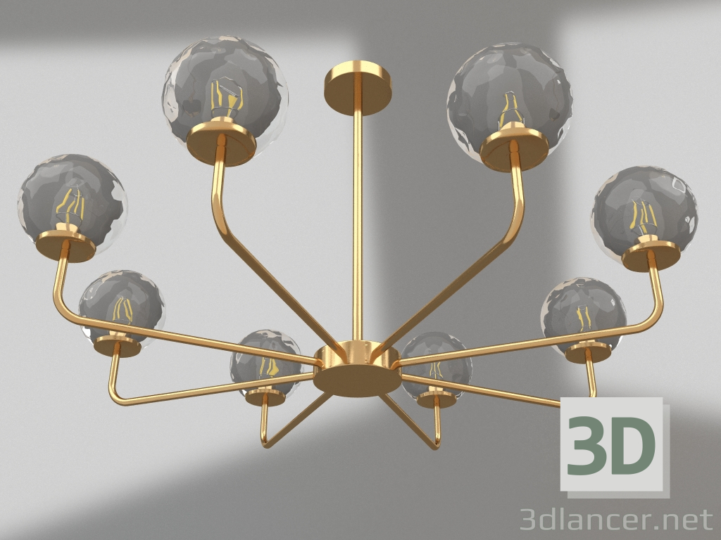 3d модель Потолочная люстра Киан (07617-8,20) – превью