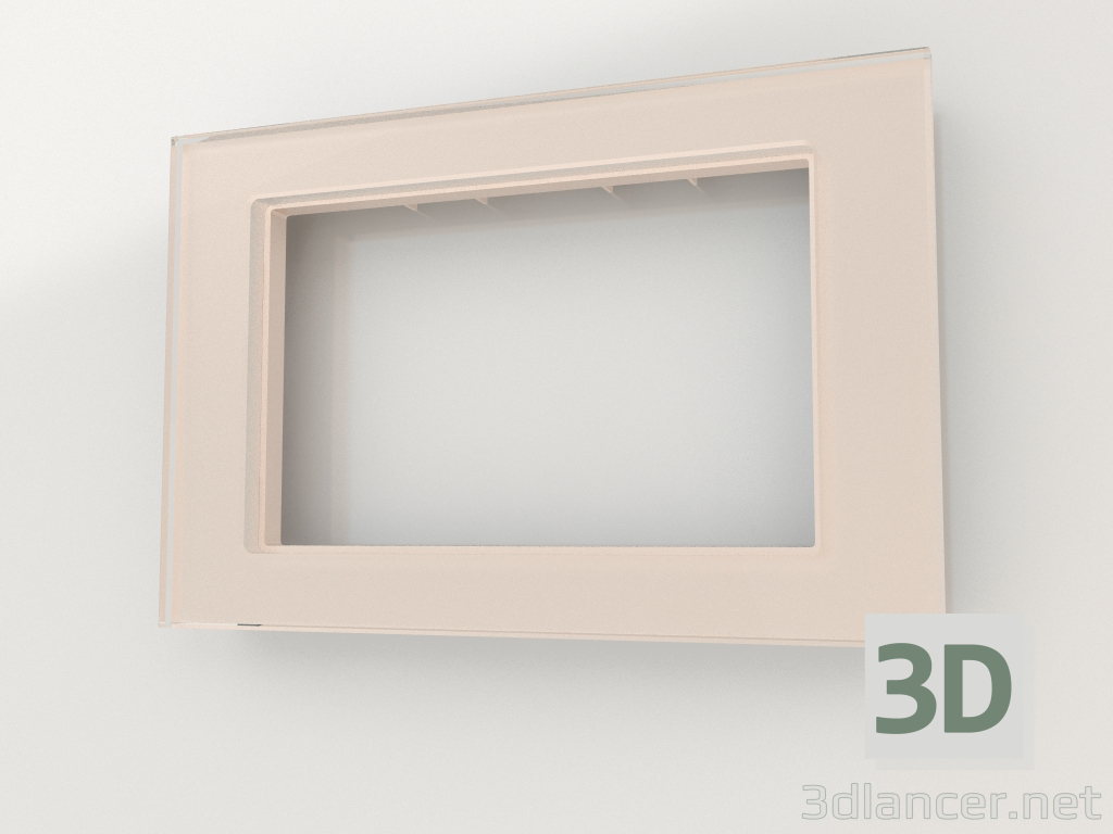 3d model Frame for double rosette Favorit (champagne) - preview