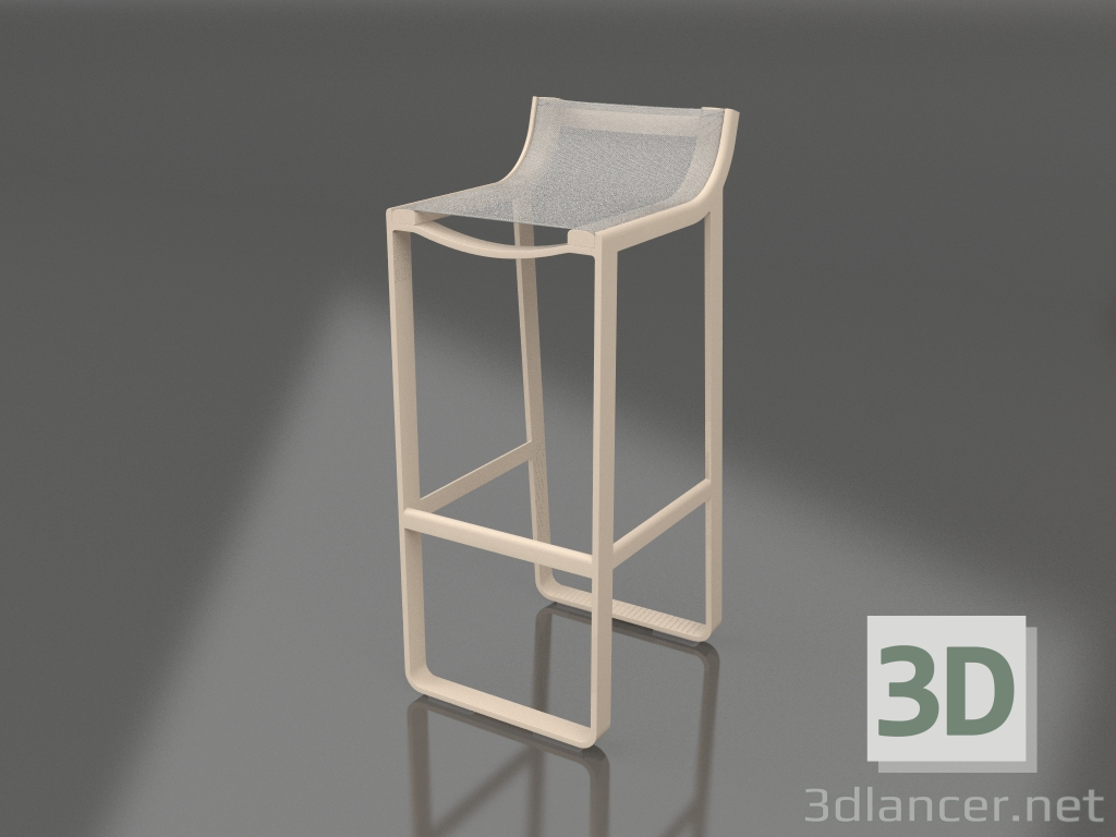 3d model Stool with a low back (Sand) - preview