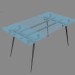 Modelo 3d Mesa de vidro - preview