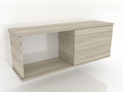 Étagère suspendue SHELF (avec 1 section ouverte à gauche) 1000 mm (chêne éclairci)