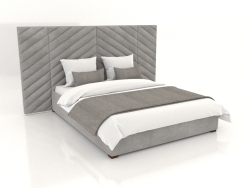 Lit Memphis king-size avec haute tête de lit