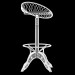 3d Steel bar stool model buy - render