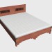 3D Modell Doppelbett 160 x 220 - Vorschau