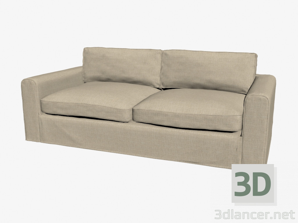 modello 3D Divano letto doppio 83 '' SOFFIATO PORTAFOGLIO - anteprima