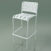 3d model Stackable street bar chair InOut (828, White Lacquered Aluminum) - preview