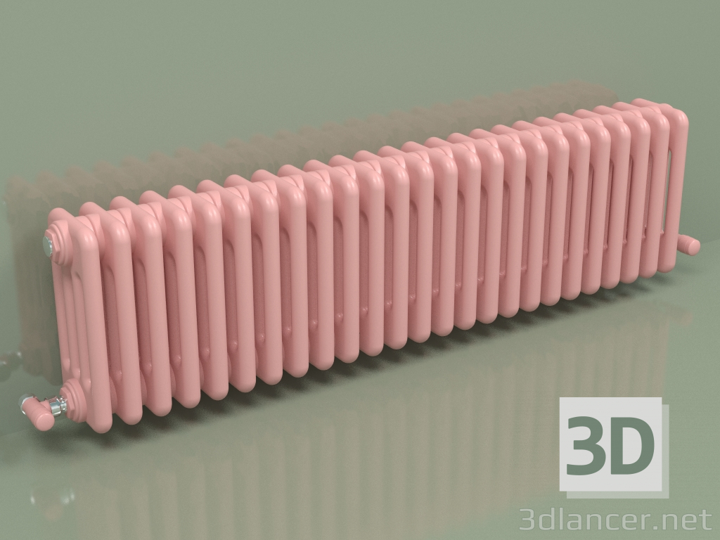 Modelo 3d Radiador TESI 4 (H 300 25EL, Rosa - RAL 3015) - preview