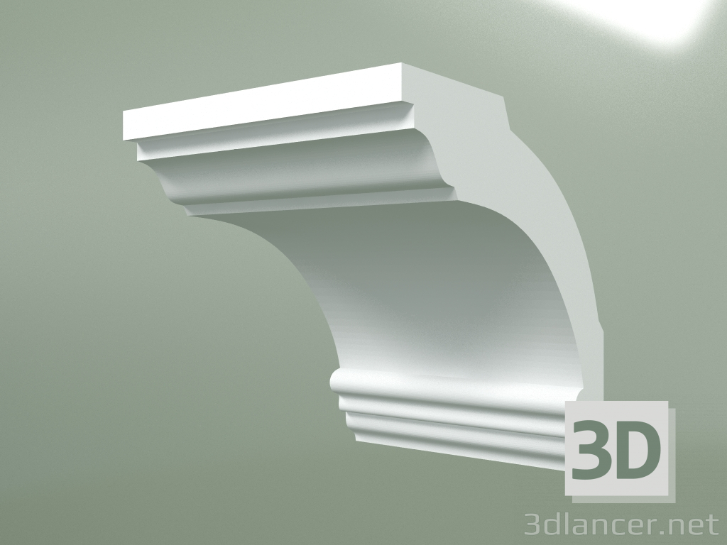 Modelo 3d Cornija de gesso (plinto de teto) KT008 - preview