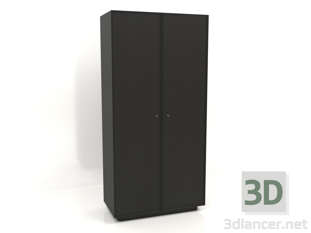 3d model Armario W 04 (1005x501x2066, madera negra) - vista previa