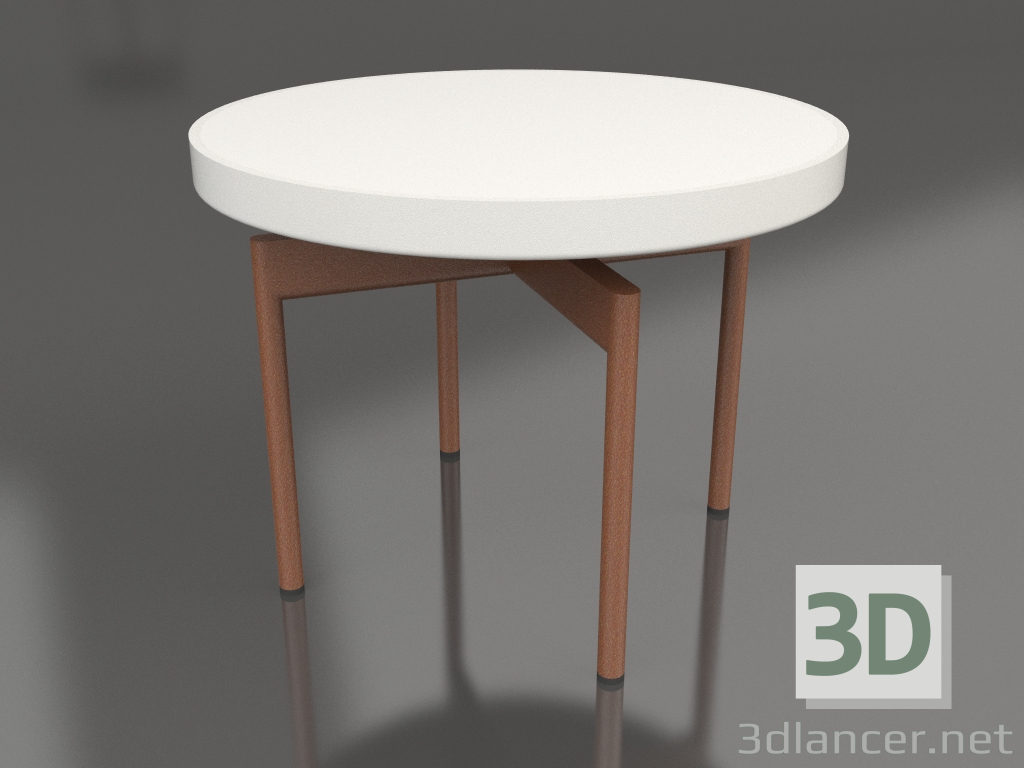 3d model Mesa de centro redonda Ø60 (gris ágata, DEKTON Zenith) - vista previa