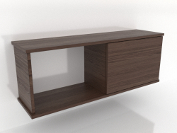 Étagère suspendue SHELF (avec 1 section ouverte à gauche) 1000 mm (noyer foncé)