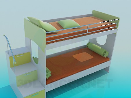 3D Modell Sofa-Bett - Vorschau