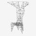 modello 3D Sedia Chair (nero) Pylon Chair - anteprima