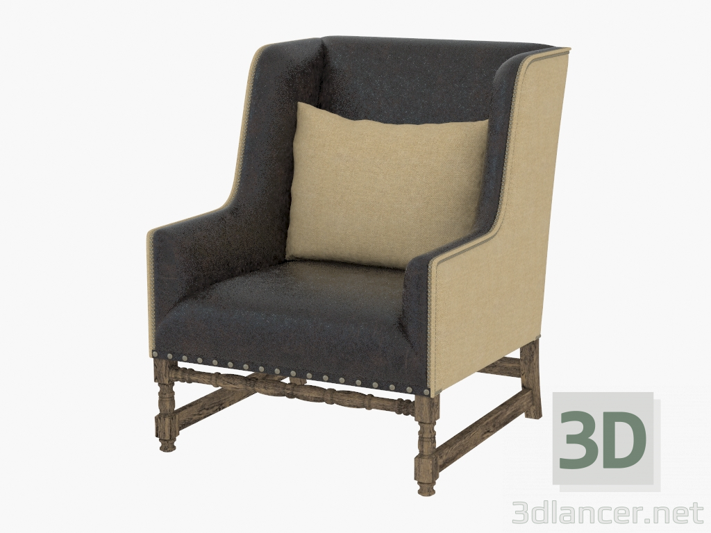 modèle 3D Fauteuil en cuir ANVERS FAUTEUIL (7841.0008HL) - preview