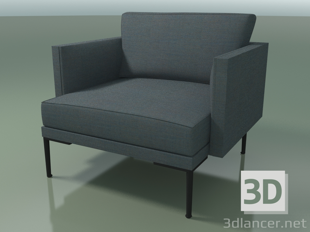 modèle 3D Chaise simple 5215 (rembourrage unicolore) - preview