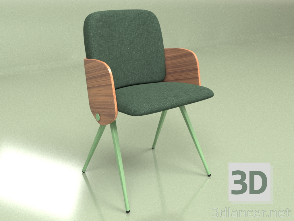 3d model Silla Isla (verde) - vista previa