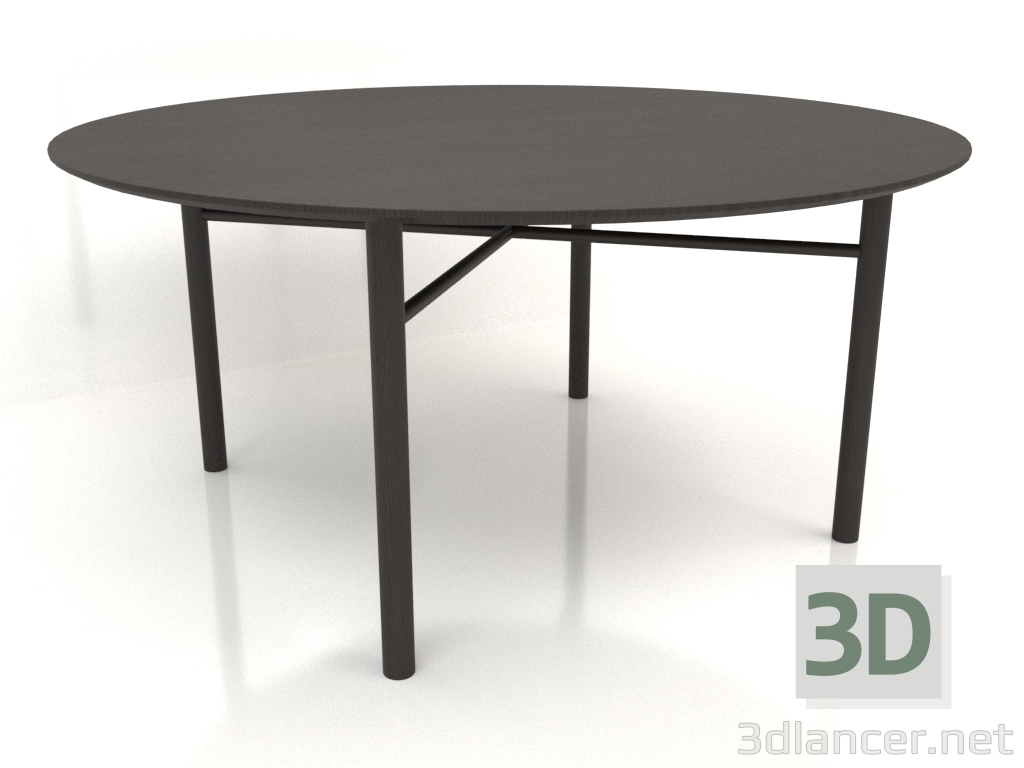 3D modeli Yemek masası DT 02 (seçenek 1) (D=1600x750, ahşap kahverengi koyu) - önizleme