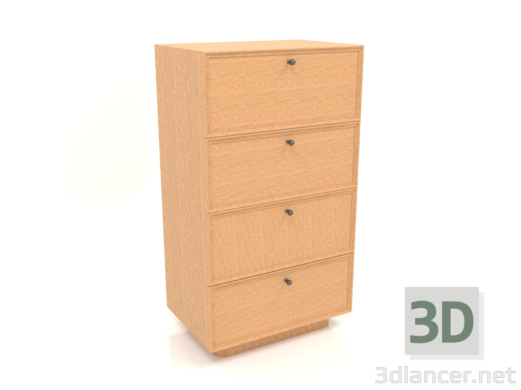 3D Modell Kommode TM 15 (604x400x1074, Holz Mahagoni furniert) - Vorschau