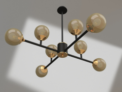 Chandelier Cargo black, gold (07619-8.19)