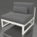 3d model Modular sofa, section 3, high back (Agate gray) - preview