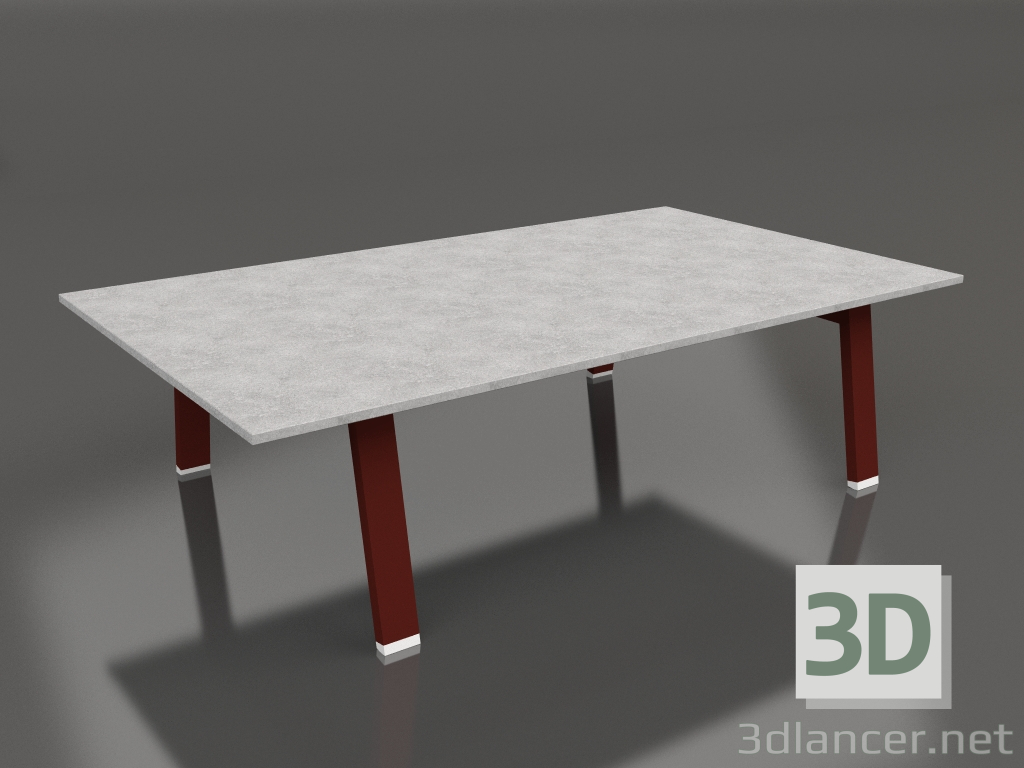 3d model Mesa de centro 120 (Rojo vino, DEKTON) - vista previa