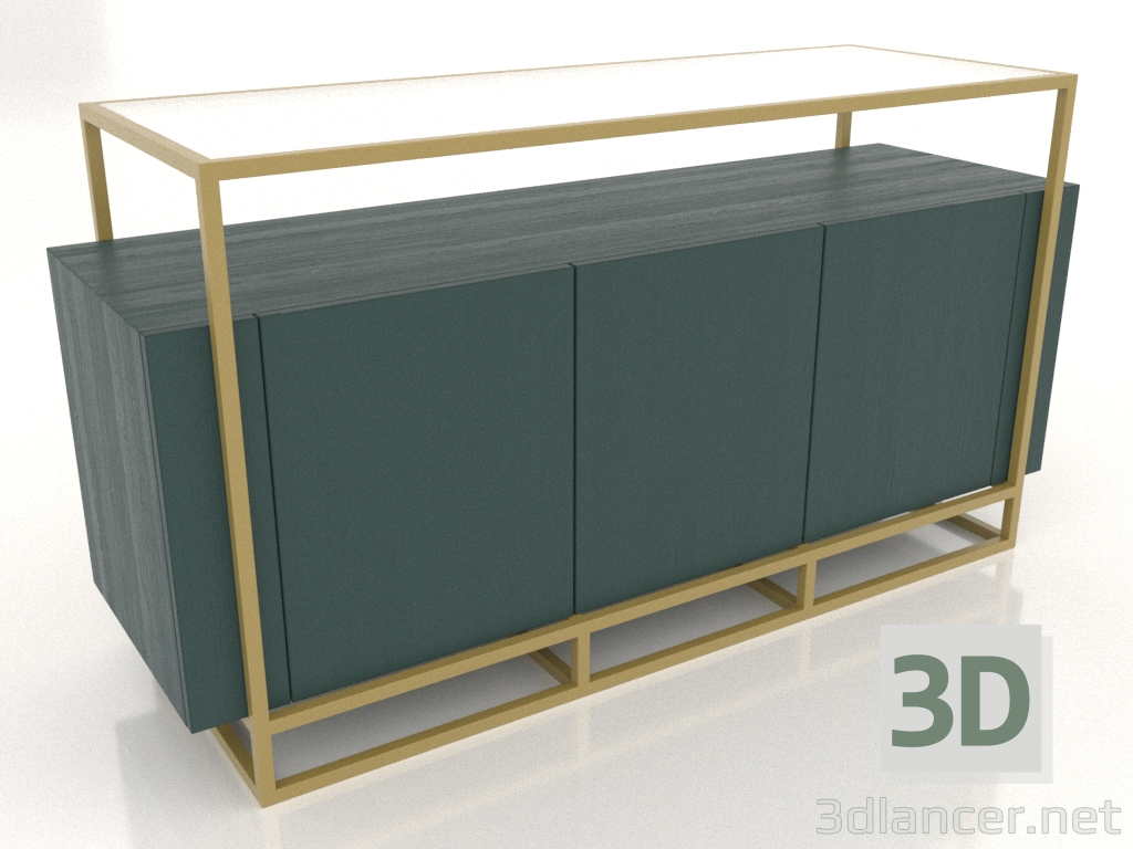 3d model Chest of drawers (RAL 6004) - preview