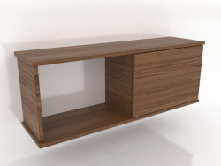 Étagère suspendue SHELF (avec 1 section ouverte à gauche) 1000 mm (noyer clair)