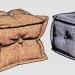 3d model Square Ottomans - preview