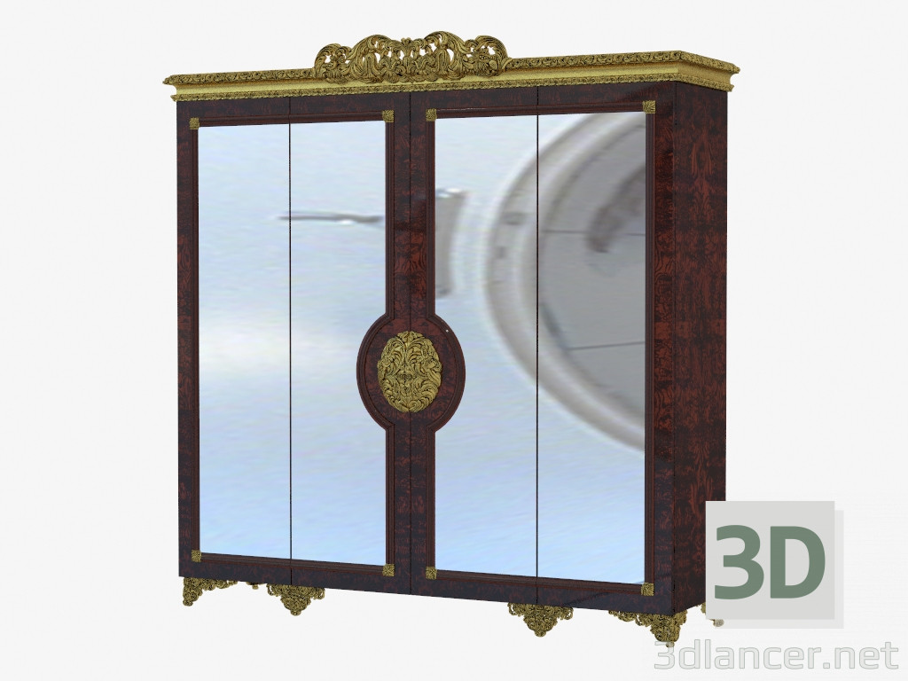 3d model Closet wardrobe in classical style 461 - preview