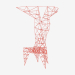 Modelo 3d Cadeira Frame (Red) Pylon Chair - preview