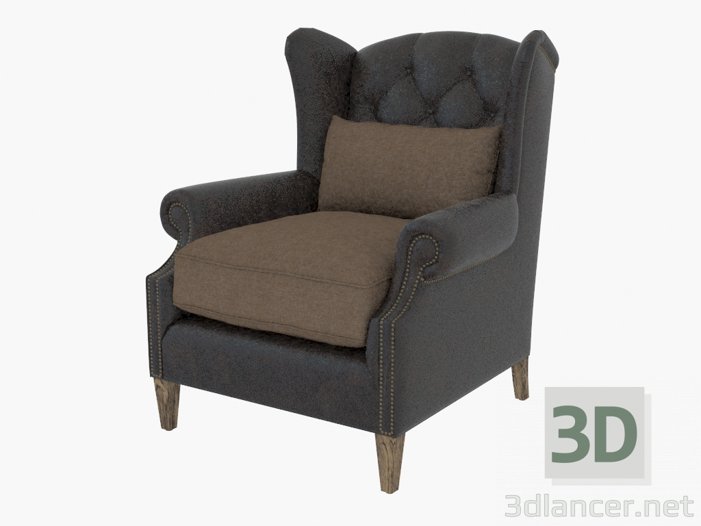 Modelo 3d Poltrona de couro lauran POLTRONA (7841.0009) - preview