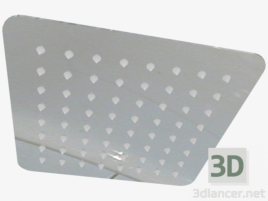 Modelo 3d Cabeça de chuveiro quadrada 250x250 mm Floks (NAC 002K) - preview