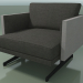 3d model Asiento individual 5215 (patas en H, tapizado en dos tonos) - vista previa