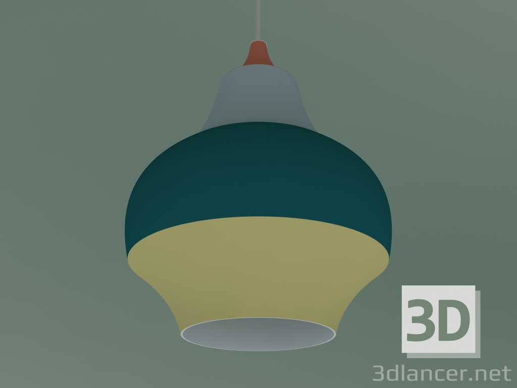 modello 3D Lampada a sospensione CIRQUE 220 (40W E27, TOP ROSSO) - anteprima