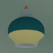 3d model Pendant lamp CIRQUE 220 (40W E27, RED TOP) - preview