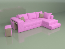 Ecksofa Marseille (rosa)