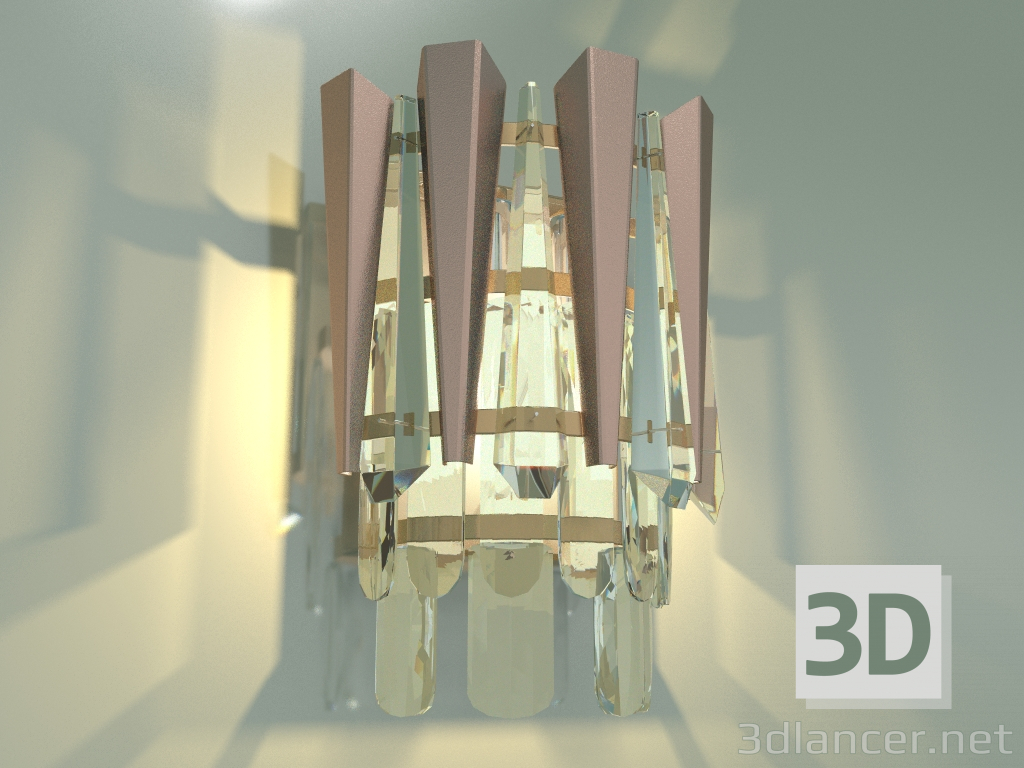 Modelo 3d Luminária de parede Coda 328-2 Strotskis - preview