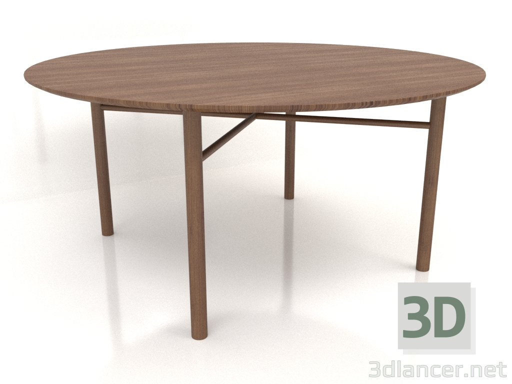 3D Modell Esstisch DT 02 (Option 1) (D=1600x750, Holzbraun hell) - Vorschau