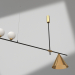 modello 3D Lampadario Pull (07620-2+1.33) - anteprima