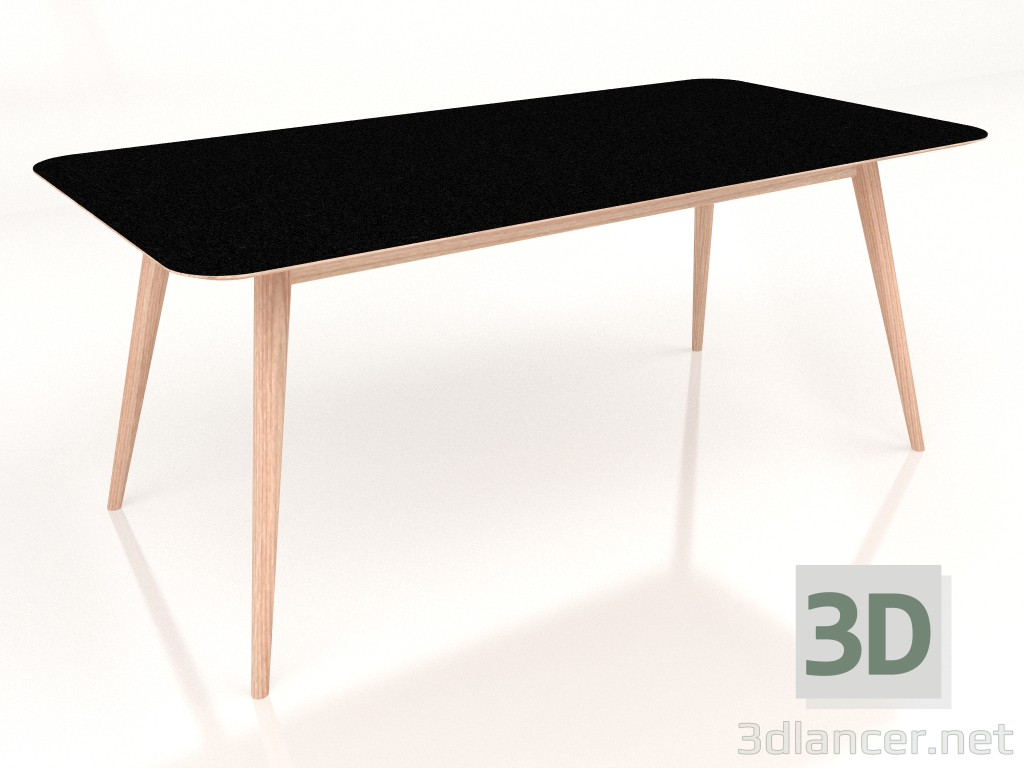 3d model Dining table Stafa 180 (Nero) - preview