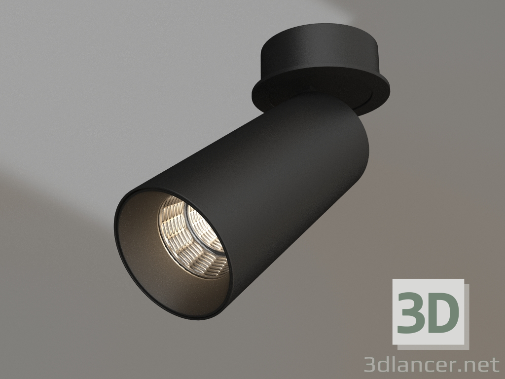 modello 3D Lampada SP-POLO-BUILT-R65-8W Day4000 (BK-BK, 40°) - anteprima