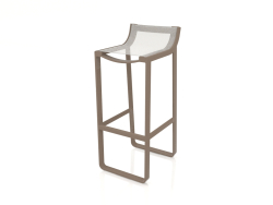 Taburete con respaldo bajo (Bronce)