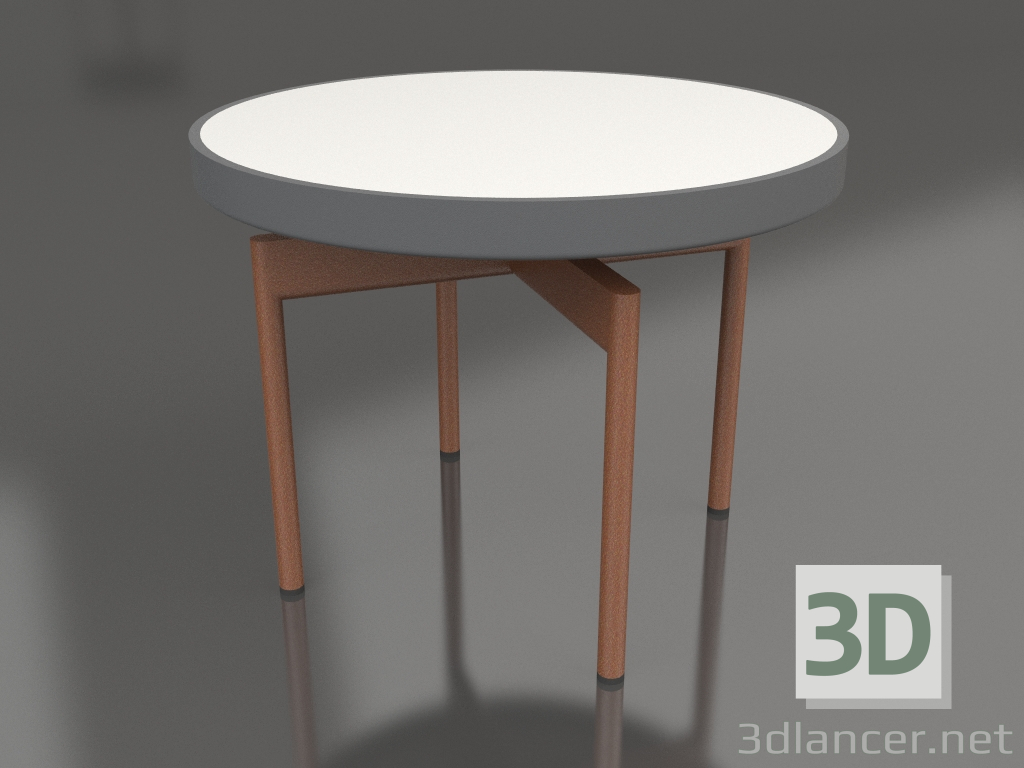 3d model Mesa de centro redonda Ø60 (Antracita, DEKTON Zenith) - vista previa