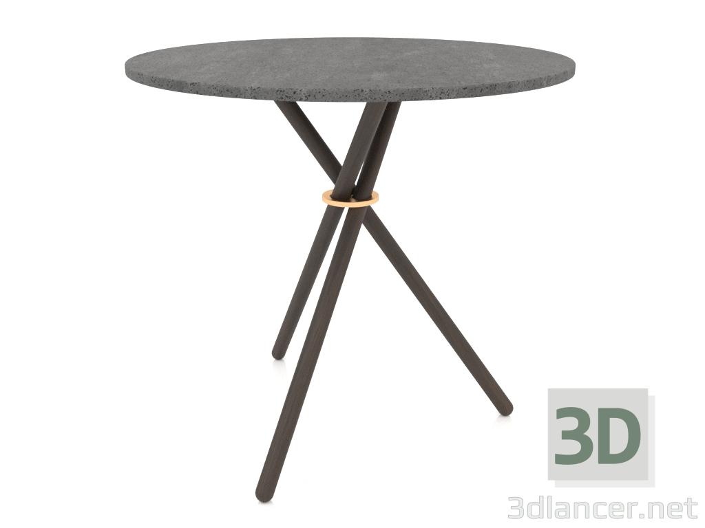 3d model Aldric coffee table (Dark Concrete, Dark Oak) - preview