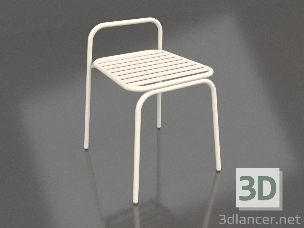 3d model Chair with a low back Dvornyag (Plombir) - preview