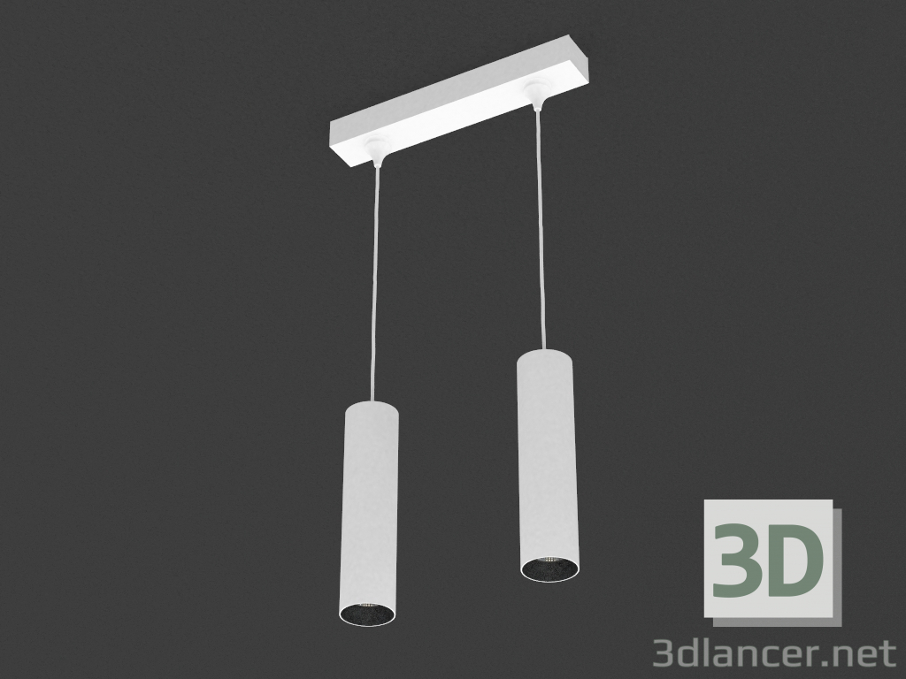 Modelo 3d A lâmpada de diodo emissor de luz (DL18629_01 Branco S + base DL18629 2Kit W Dim) - preview