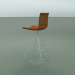 3d model Bar chair 0498 (with front trim, teak effect) - preview