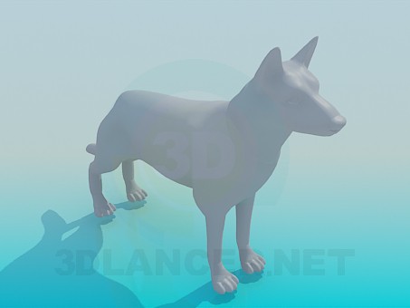 modello 3D Cane - anteprima